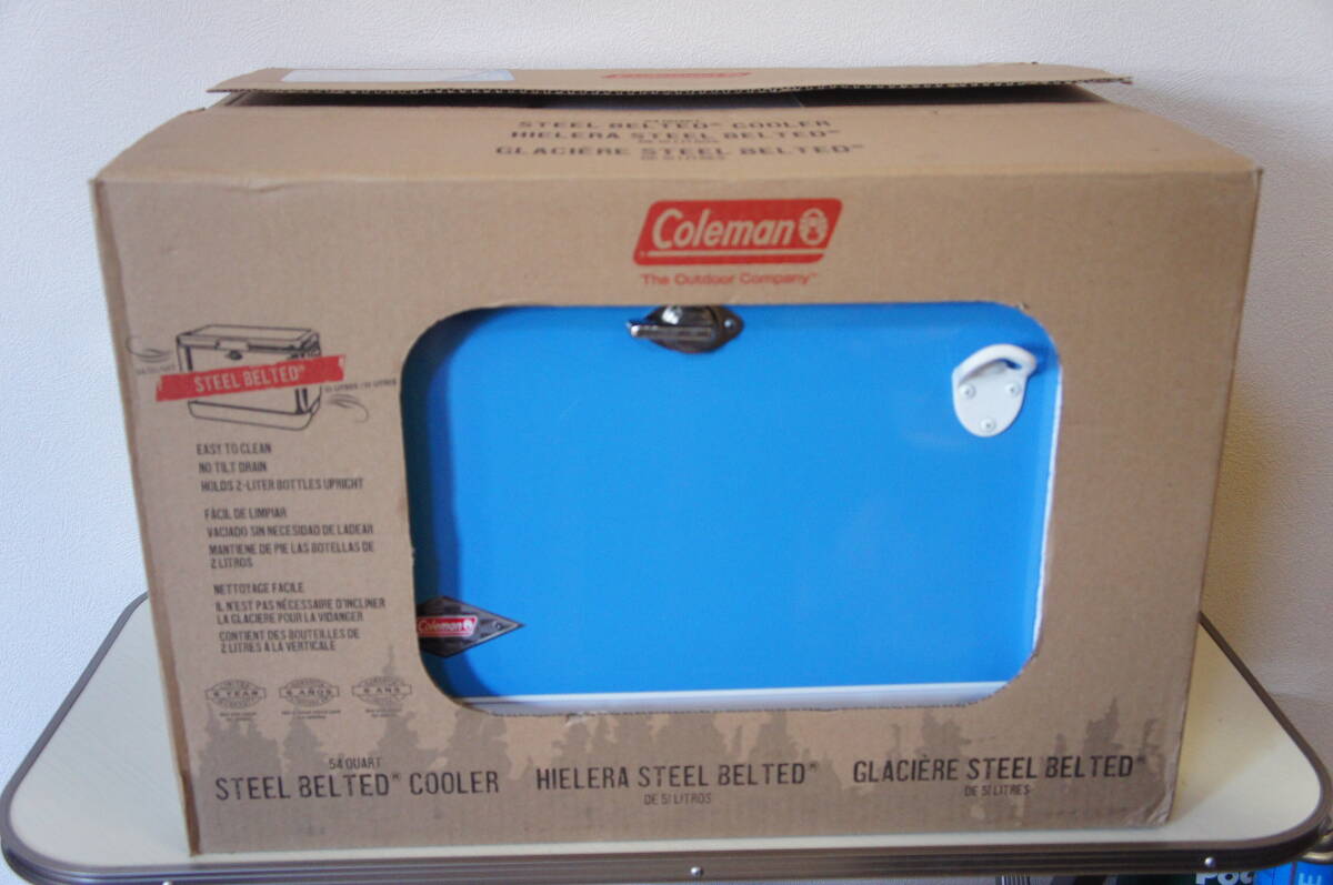  Coleman * steel belt cooler-box limitated model blue 