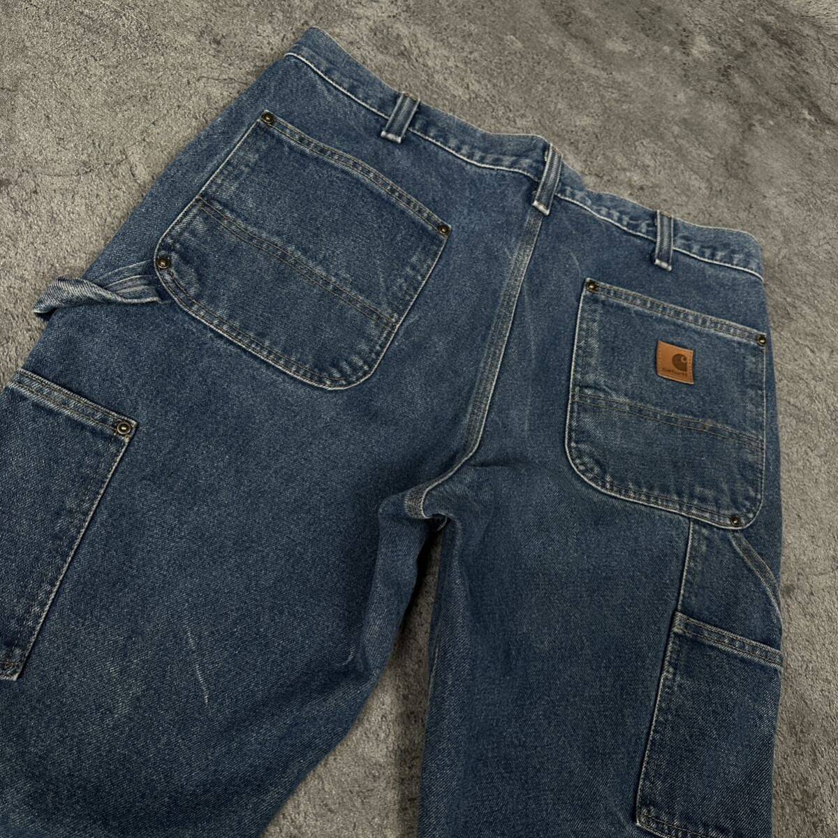 carhartt 00s ダブルニー ロガー デニムパンツ カーハート 90s ビンテージ ペインター 古着 WORK デニムペインター 00s_画像7