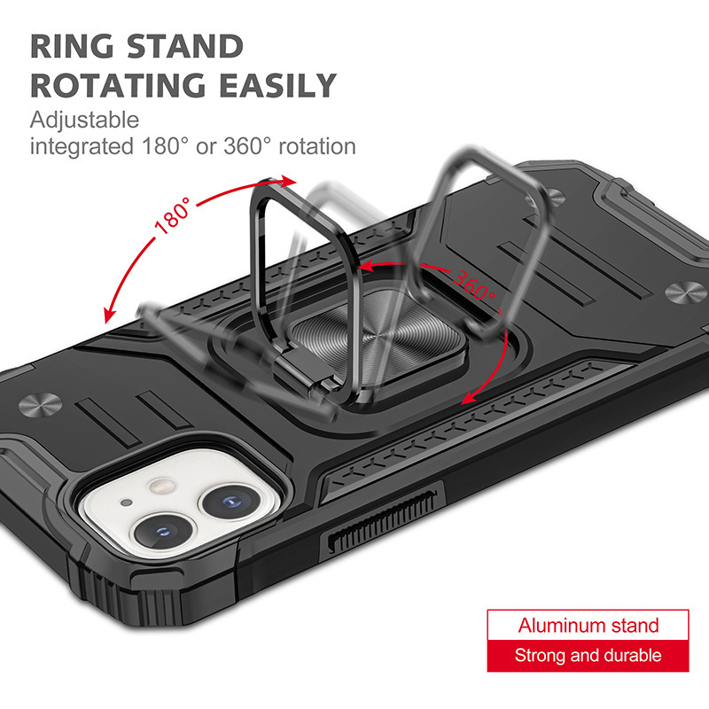 iphone12ケース カーバー TPU 可愛い　お洒落　韓国　　リング　黒　ブラック　軽量 ケース 耐衝撃 高品質880_画像4