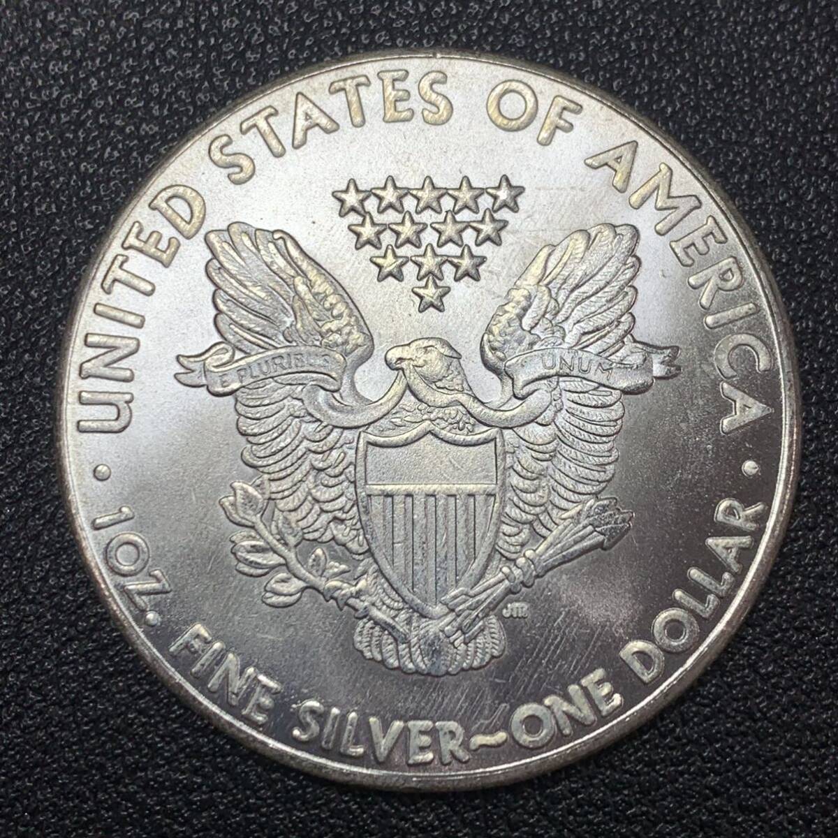 銀貨　古銭　アメリカ　2006年　歩く自由の女神　リバティ　イーグル　平和　権力　大型　コイン　硬貨　記念幣_画像2