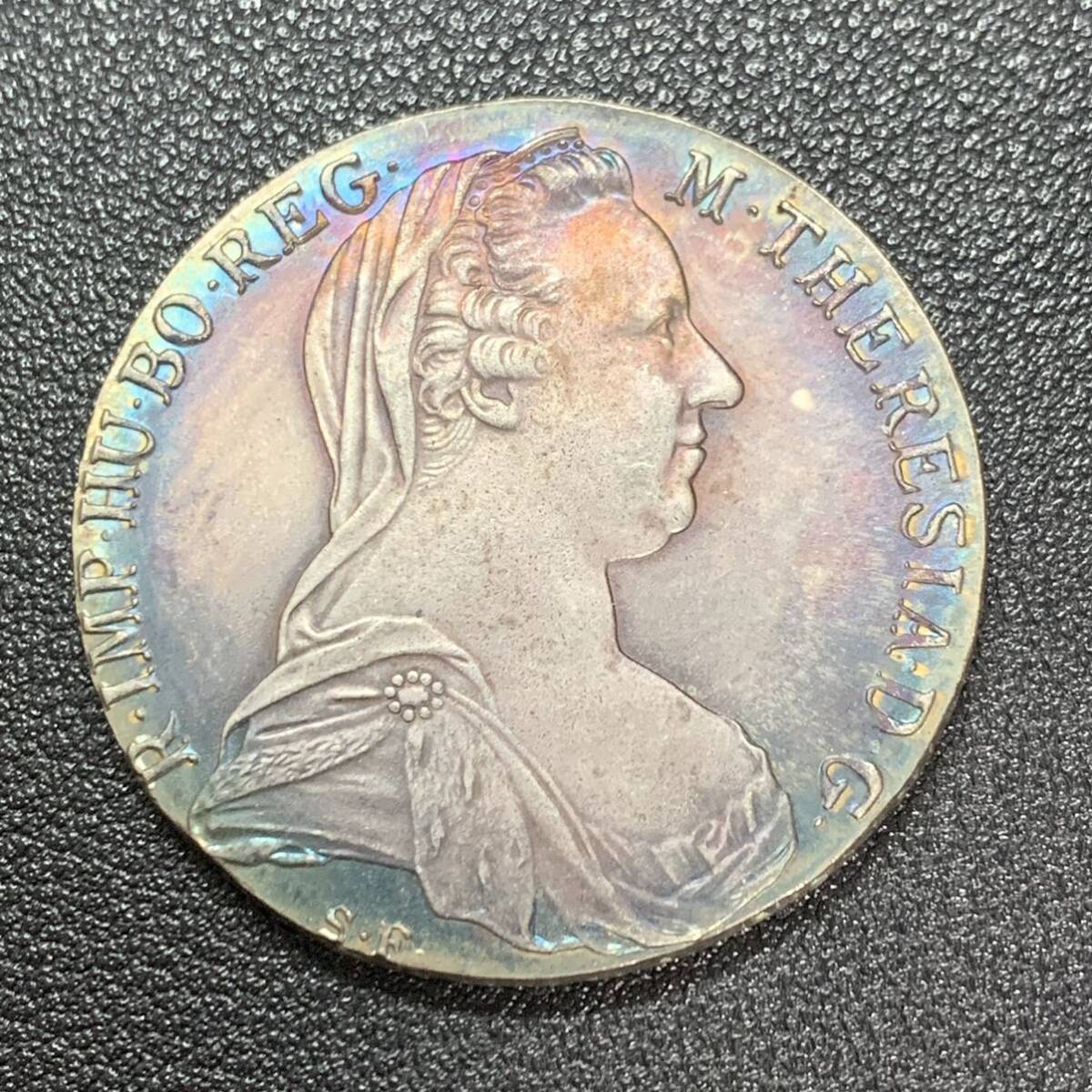 銀貨　古銭　オーストリア　 1780年　マリア・テレジア　ハプスブルク家　女帝　国章　ワシ　硬貨　貿易銀_画像2