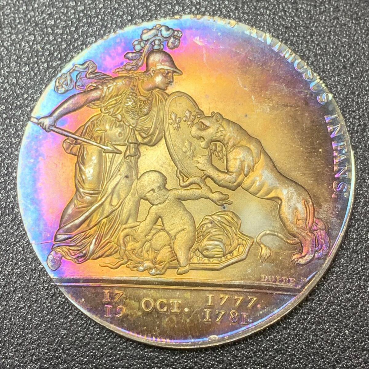 銀貨 古銭 フランス 1776年 リバティ フランスの自由 リベルタス アメリカーナ 帽子 大型 コイン 硬貨の画像1
