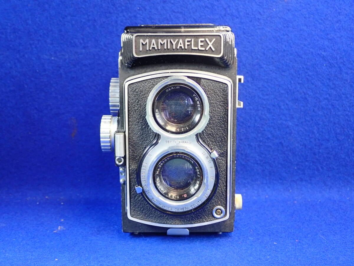 ☆古いカメラ【二眼レフカメラ】MAMIYAFLEX・SEKOR　S　１:35 F＝7.5㎝・状態良好　美品です。イー16_SEKOR　S　MAMIYAFLEX・美品です。