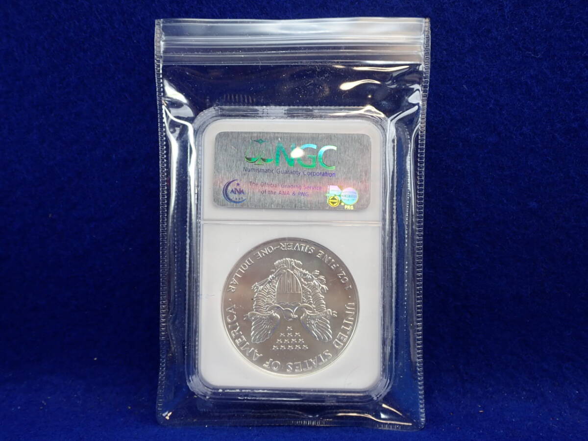 ☆古銭【NGC・NS６９】その１・・イーグル銀貨・リバティ銀貨・１オンス・純銀・・未開封・未使用・美品です。アー20_画像5