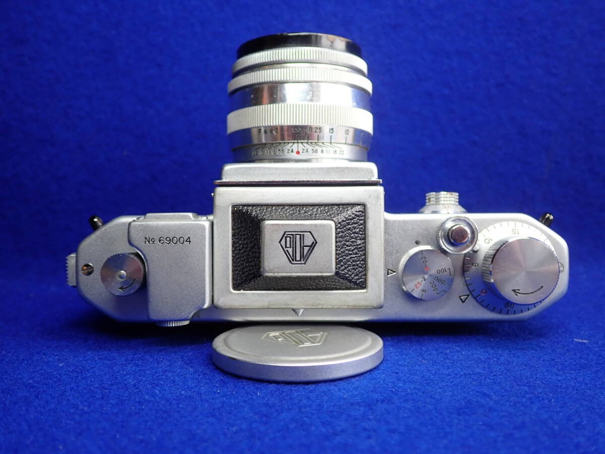 ☆古いカメラ【Asahiflex】アサヒフレックス・１:2.4 ｆ＝５８㎜・・状態良好 美品です。イー25の画像10