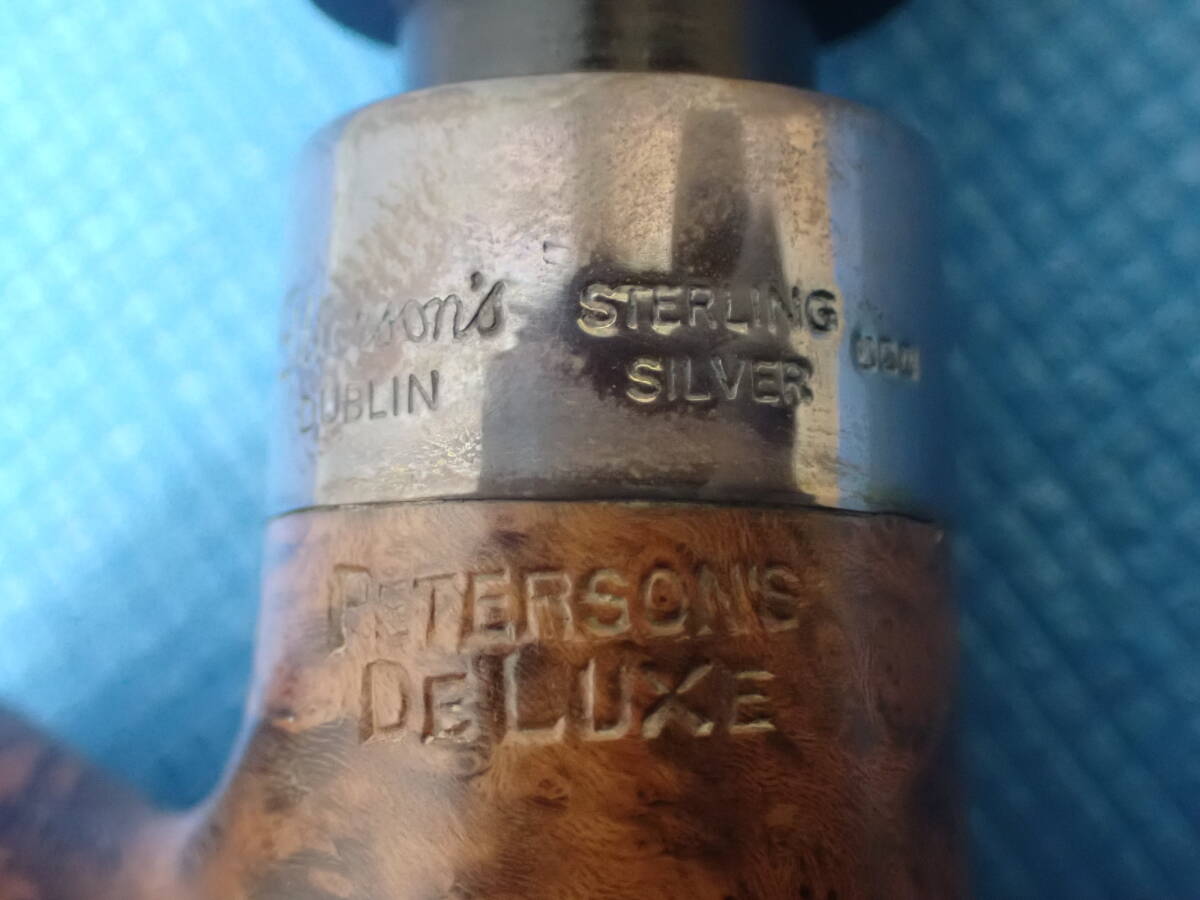 美品 ピーターソン 9S パイプ Peterson's DUBLIN DELUXE STERLING SILVER_画像4