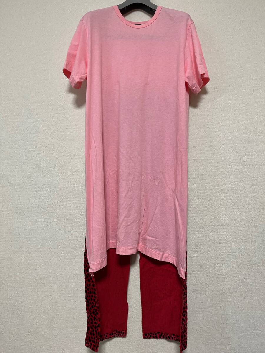 COMME des GARCONS HOMME PLUS 18SS レオパード 燕尾 Tシャツ_画像1