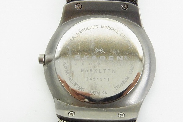 G342-Y30-823◎ SKAGEN スカーゲン 956XLTTN メンズ クォーツ 腕時計 現状品① ◎の画像4