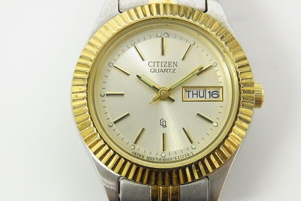 H333-Y25-2241◎ CITIZEN シチズン デイデイト 6000-K09346 レディース クォーツ 腕時計 現状品① ◎_画像1