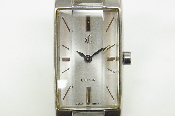 H330-J12-2538◎ CITIZEN シチズン XC クロスシー 5931-H16901 レディース クォーツ 腕時計 現状品① ◎の画像1