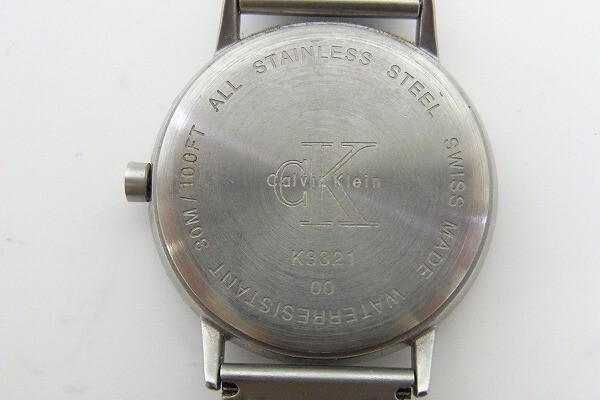 H316-J29-144◎ Calvin Klein カルバンクライン K3321 メンズ クォーツ 腕時計 現状品① ◎の画像4