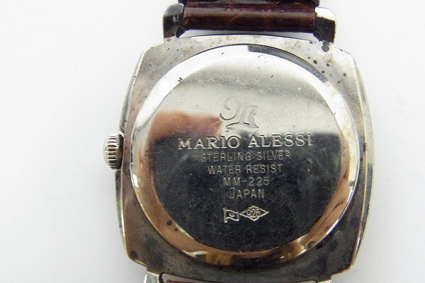 H312-Y25-2048◎ MARIO ALESSI マリオアレッシー silver925 レディース 手巻き 腕時計 現状品① ◎_画像4