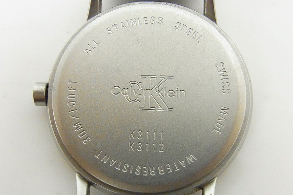 H454-N36-956◎ CalvinKlein カルバンクライン K3111 K3112 メンズ クォーツ 腕時計 現状品① ◎の画像4