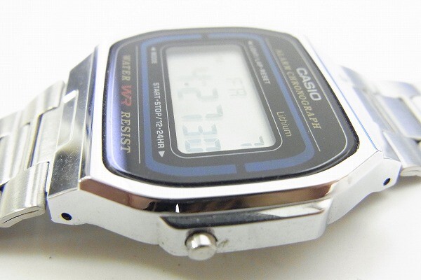 H438-N29-2636◎ CASIO カシオ A164W メンズ クォーツ 腕時計 現状品① ◎の画像3