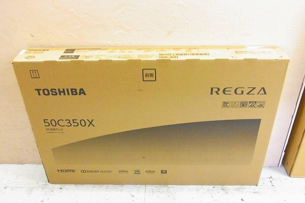 H162-J26-312【引取限定】TOSHIBA 東芝 50C350X テレビ 通電確認済み 現状品③＠の画像2