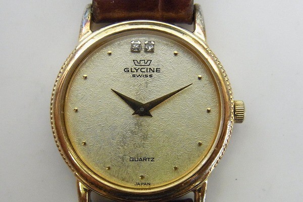 I685-J22-1065◎ GLYCINE グリシン レディース クォーツ 腕時計 現状品① ◎_画像1