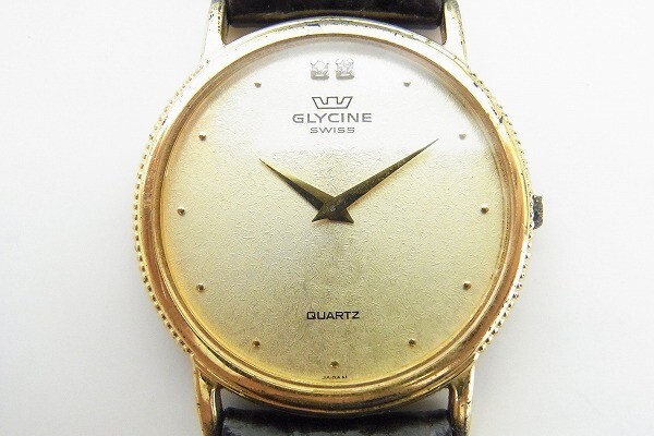 I671-J22-1066◎ GLYCINE グリシン メンズ クォーツ 腕時計 現状品① ◎_画像1