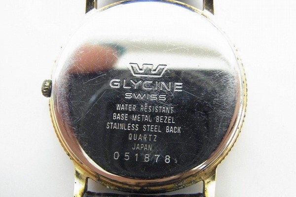 I671-J22-1066◎ GLYCINE グリシン メンズ クォーツ 腕時計 現状品① ◎_画像4