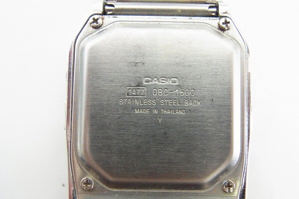 I521-0000◎ CASIO カシオ データバンク DBC-1500 メンズ クォーツ 腕時計 現状品① ◎の画像4