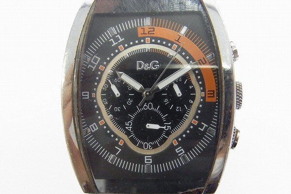 I744-J10-3398◎ DOLCE＆GABBANA ドルチェ＆ガッバーナ D&G Time メンズ クォーツ 腕時計 現状品③◎の画像1