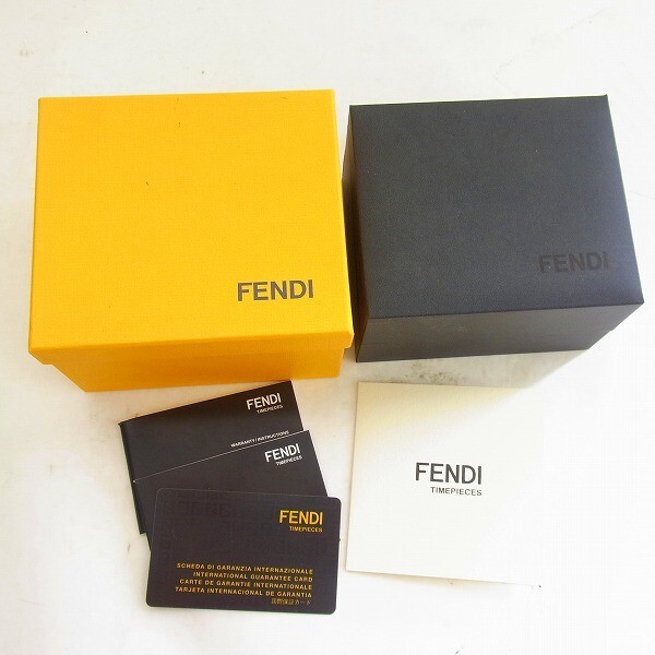 I801-Y30-1120 Fendi フェンディ 003-22000 M-673 箱付き レディース クオーツ 稼働 現状品②の画像2