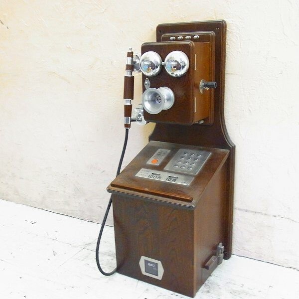 I149-S28-4065 NTT public telephone Showa Retro P88-0181-1 telephone machine present condition goods ③