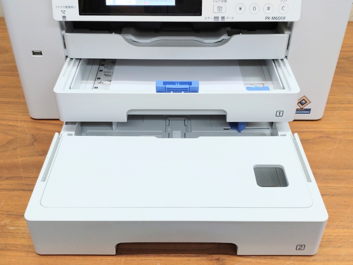 EPSON エプソン 2021 インクジェット カラー複合機 PX-M6011F 動作確認済み美品 予備インク付き_画像5