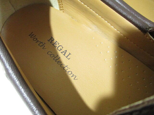 ■即決 安い！ リーガル ローファー スリッポン デッキシューズ 24.5cm 革靴 ローファ 茶 ブラウン REGAL WORTH COLLECTIONの画像6