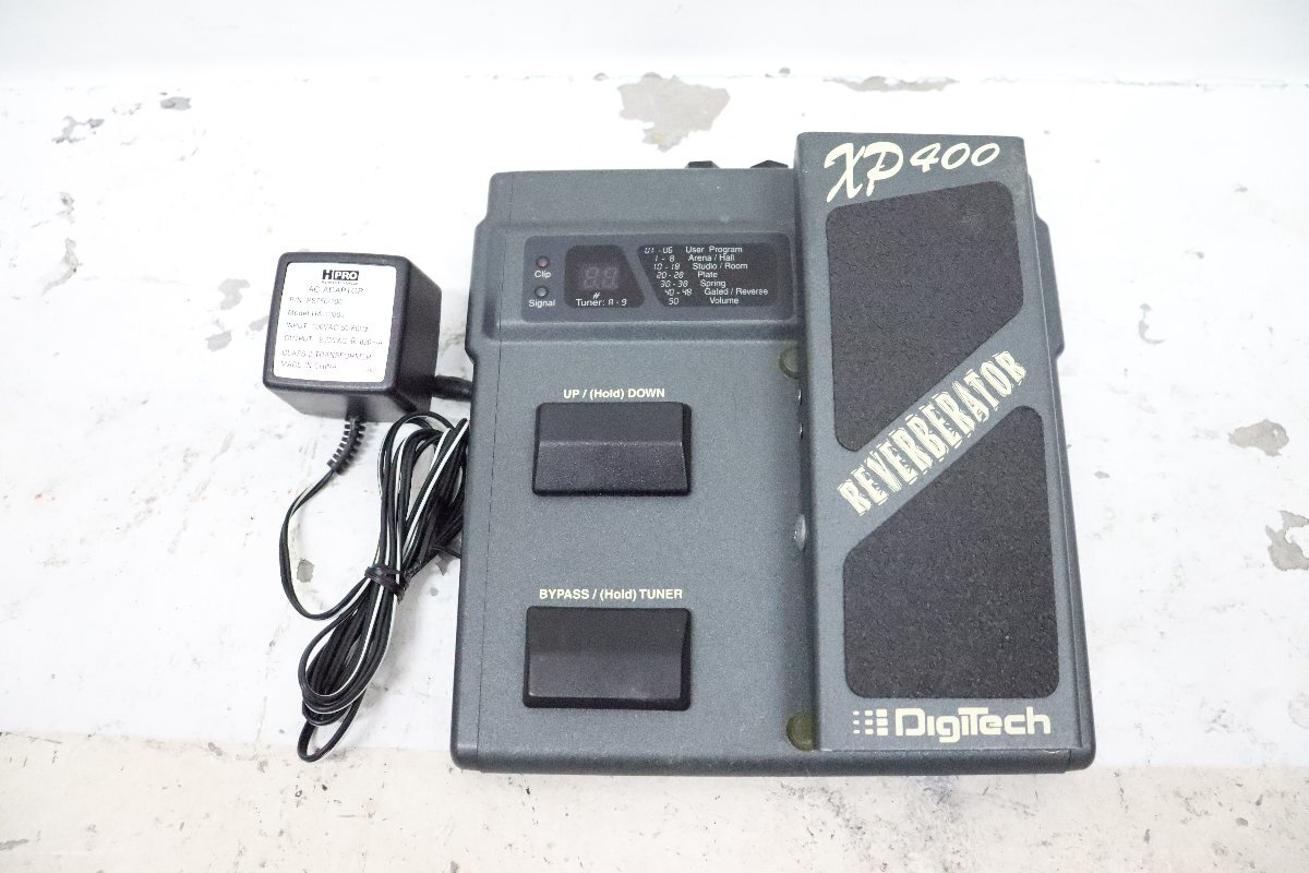 ■通電確認済■現状品■ DigiTech デジテック XP400 REVERBERATOR リバーブ エフェクト エレキ ギター_画像1