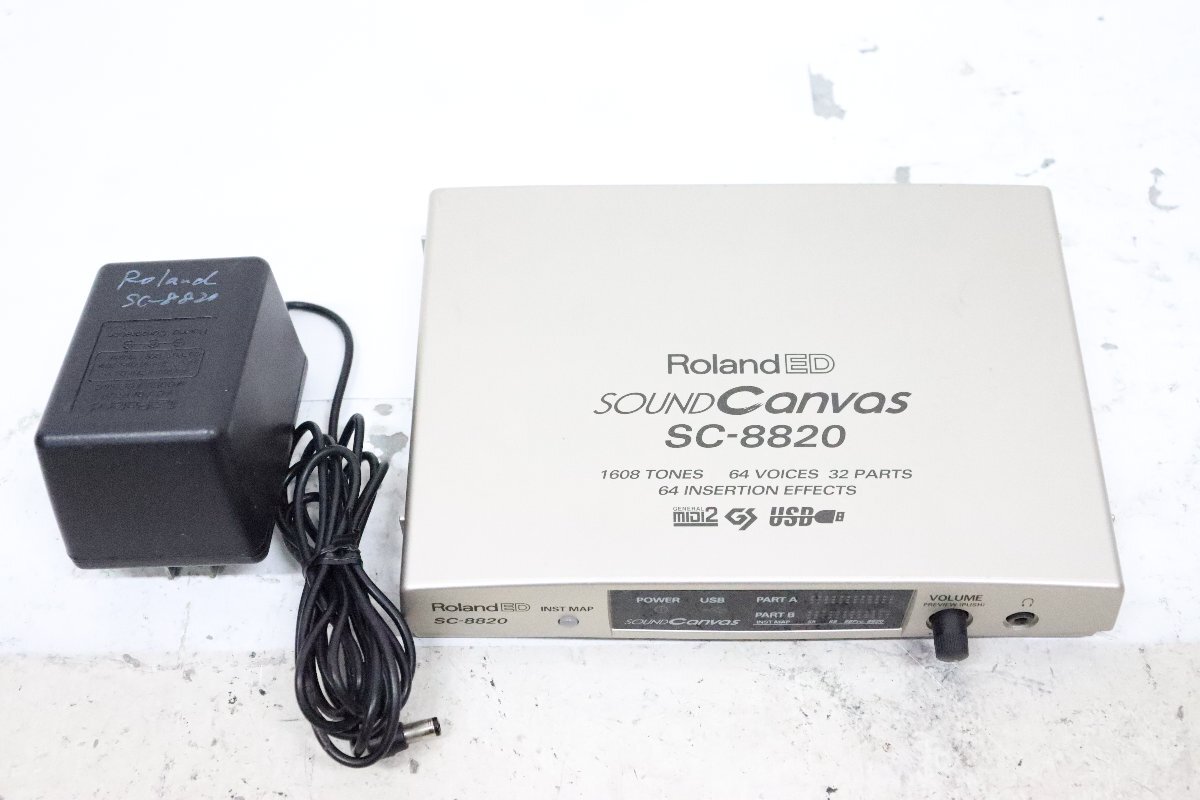 # электризация проверка settled # текущее состояние товар #Roland ED Roland SOUND Canvas звук парусина SC-8820 GS аудио-модуль 