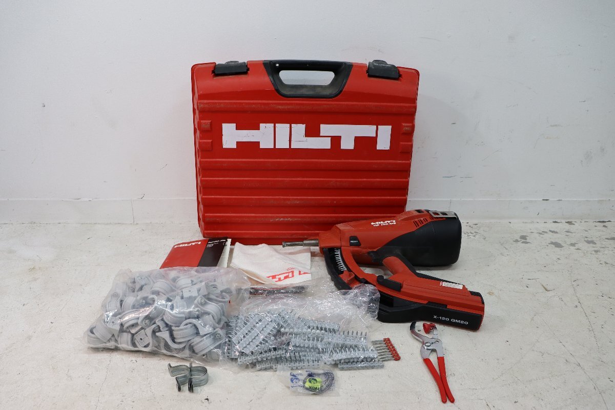 ■付属品多数■【HILTI ヒルティ】GX120-ME 電気 機械設備 ガス式鋲打機 鋲打ち機