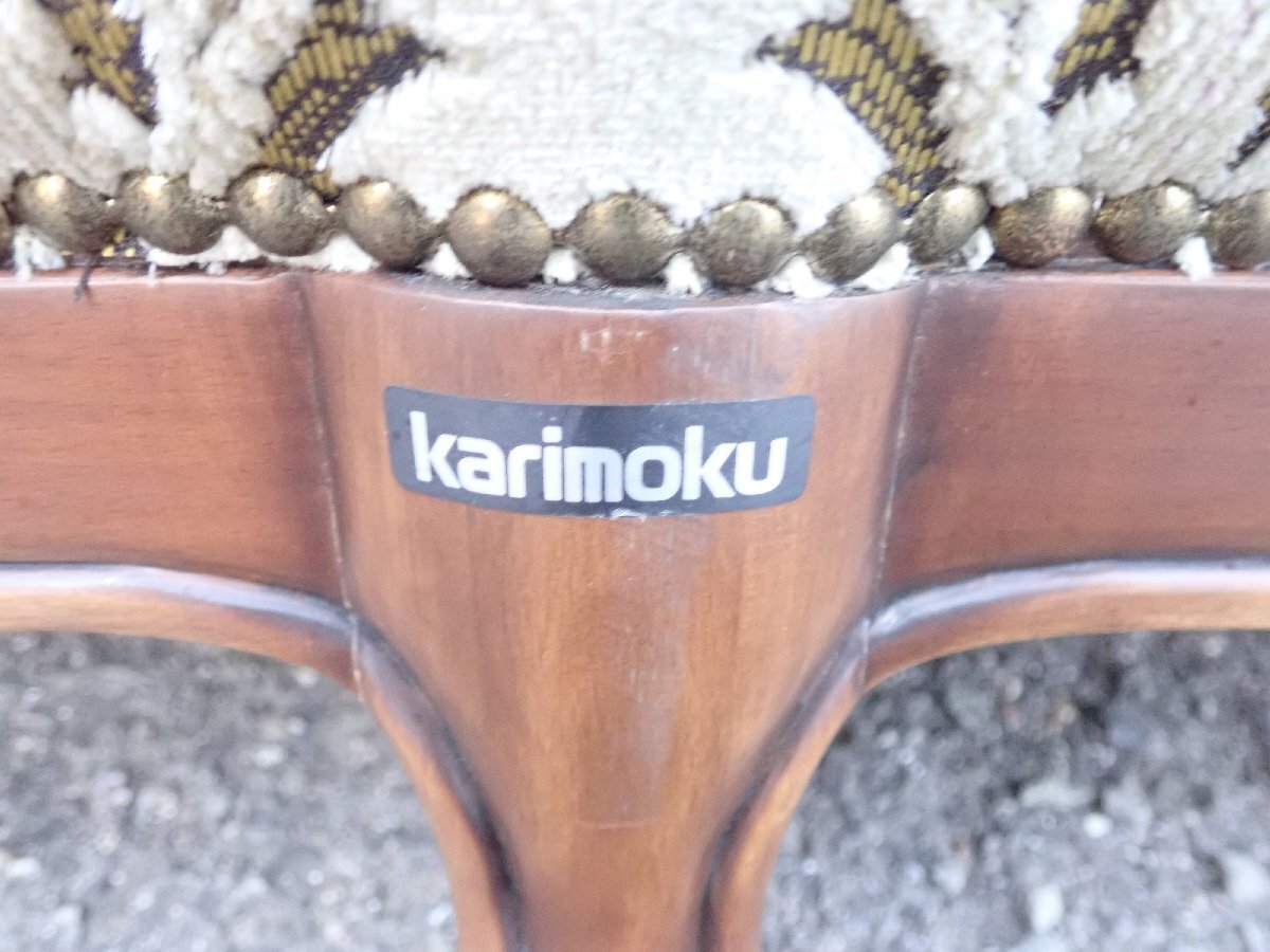 【karimoku カリモク】Louis XV ルイ15世 3人掛けソファ 猫脚 彫刻 金華山 ロココ様式 トリプルソファ 長椅子 3P ドマーニ_画像2