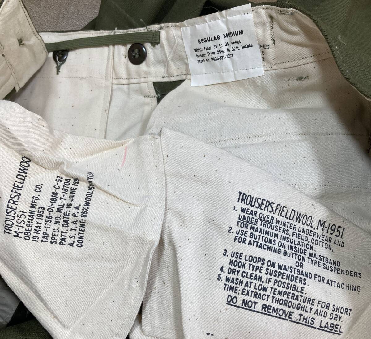  вооруженные силы США оригинал M-51 шерсть брюки R-M шерсть брюки bon