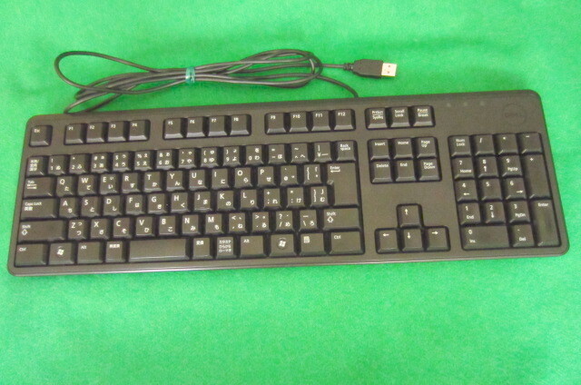 中古品 DELL 純正 KB212-B USBキーボード 109キー (ブラック)の画像1