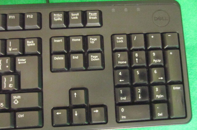 中古品 DELL 純正 KB212-B USBキーボード 109キー (ブラック)の画像4