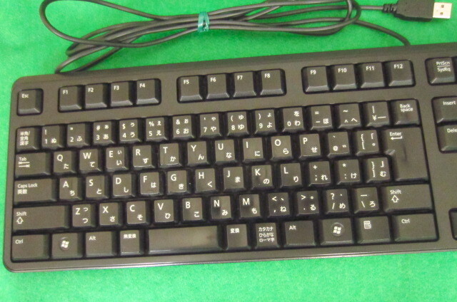 中古品 DELL 純正 KB212-B USBキーボード 109キー (ブラック)の画像5
