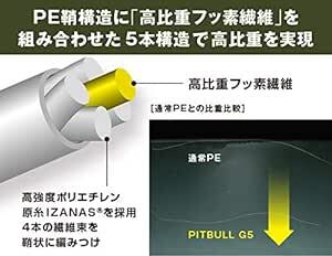 シマノ(SHIMANO) PEライン ピットブル G5 100m/150m LD-M41U/LD-M51の画像4