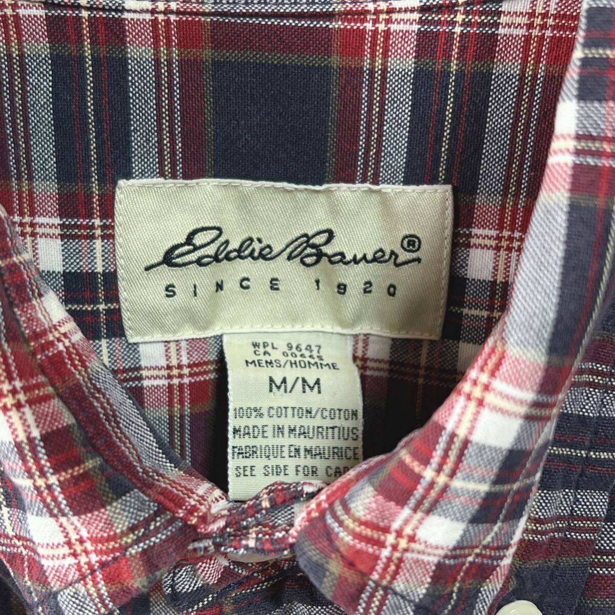 Eddie Bauer エディー・バウアー　ボタンダウン 長袖シャツ　チェック柄 サイズM ゆったり　ビックシルエット_画像4