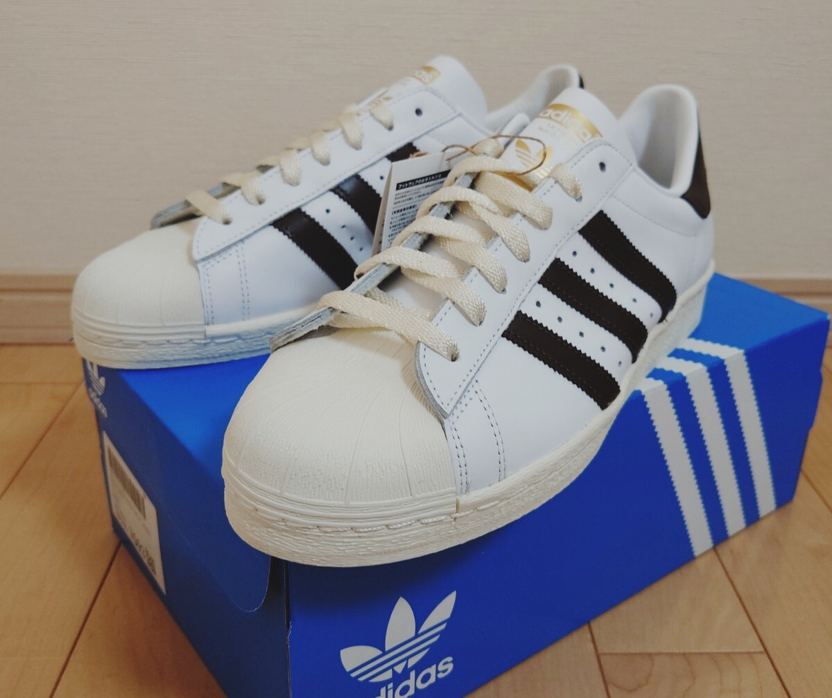 【限定未使用】スーパースター82 BILLY'S 別注 adidas superstar 82 80s printed FRANCE 金ベロ ダークブラウン アディダス ホワイトID0897