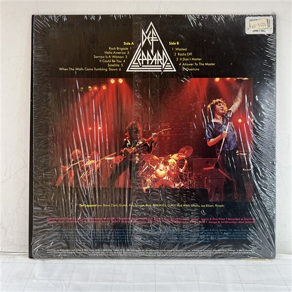 LP запись Def Leppard диф *repa-On Through The Night 80 год 1st 80 годы HM рис запись 