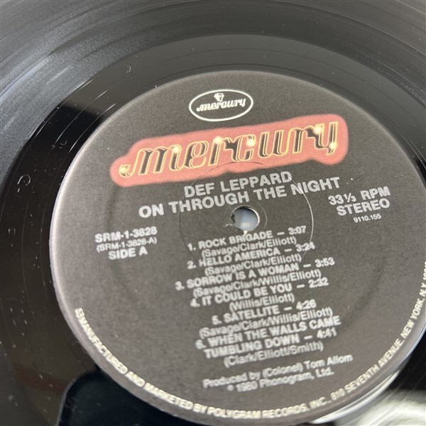 LP запись Def Leppard диф *repa-On Through The Night 80 год 1st 80 годы HM рис запись 