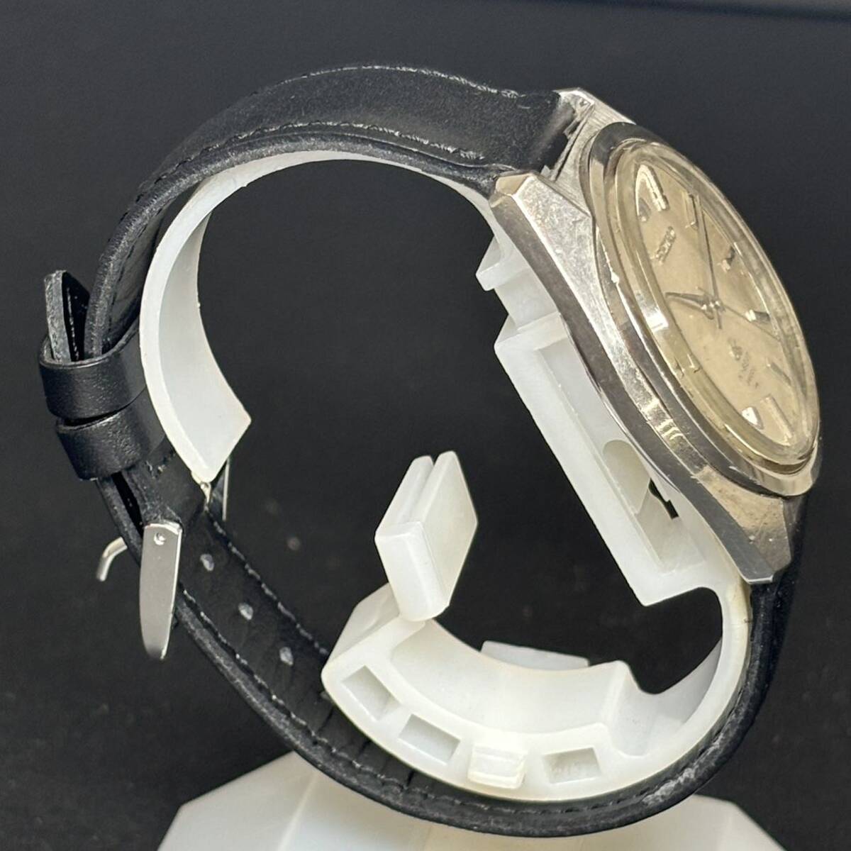 24C014 セイコー SEIKO グランドセイコー ハイビート 4520-8000 手巻き 36ミリ 箱 保証書 メンズ腕時計 シルバー文字盤 １円～の画像3