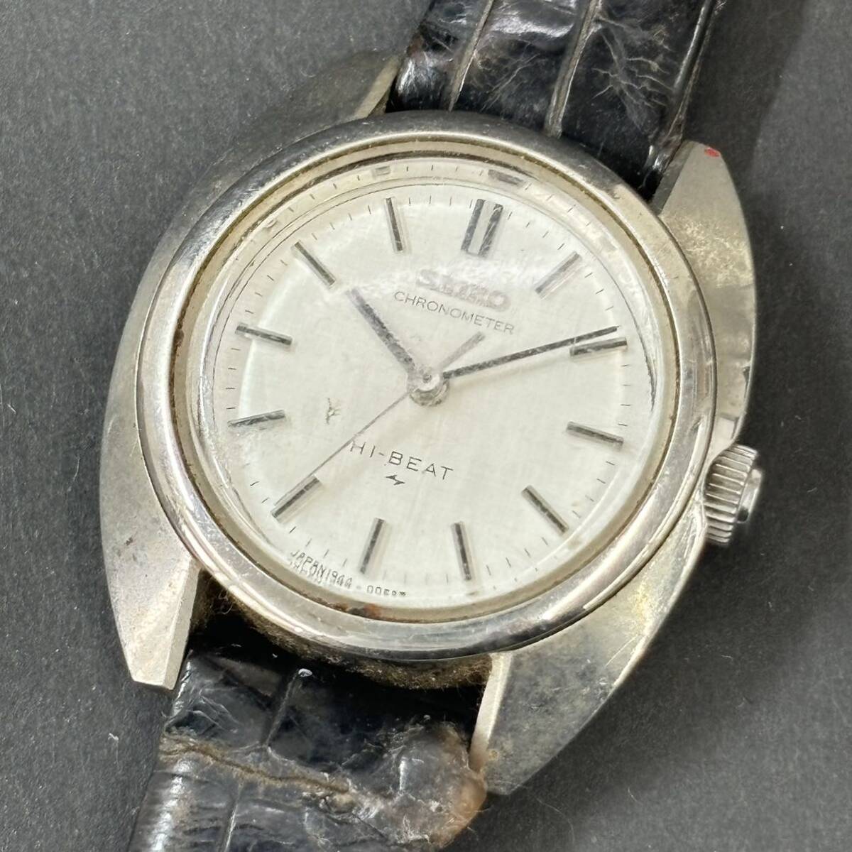 24C024 セイコー SEIKO ハイビート HI-BEAT 1944-0020 手巻き 27ミリ レディース腕時計 シルバー文字盤 １円～の画像1