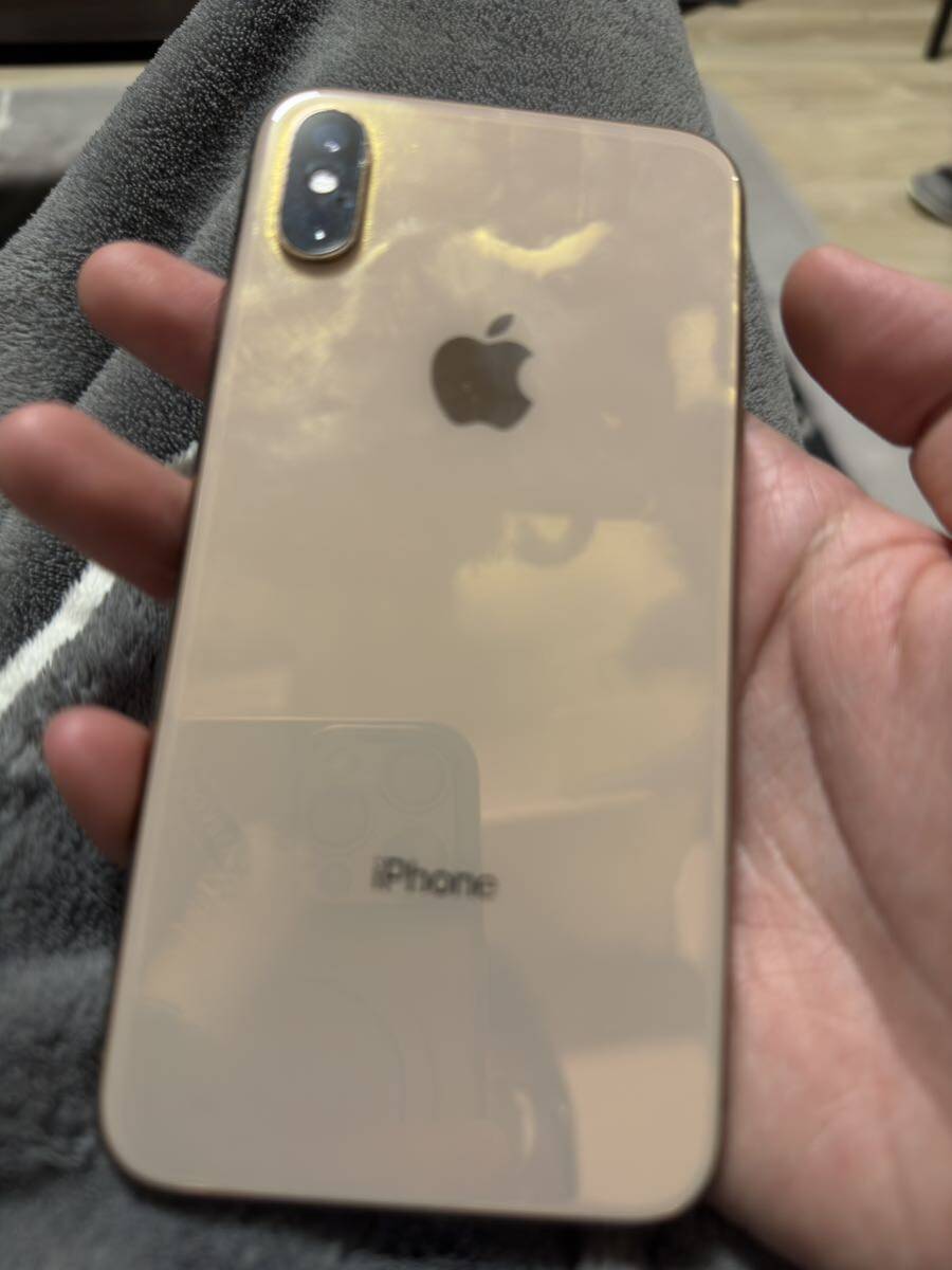 Apple iPhone XS A2098 (MTAX2J/A) 64GB ゴールド SIMフリー 画面焼け付き　バッテリーの交換があり　本体のみ_画像6