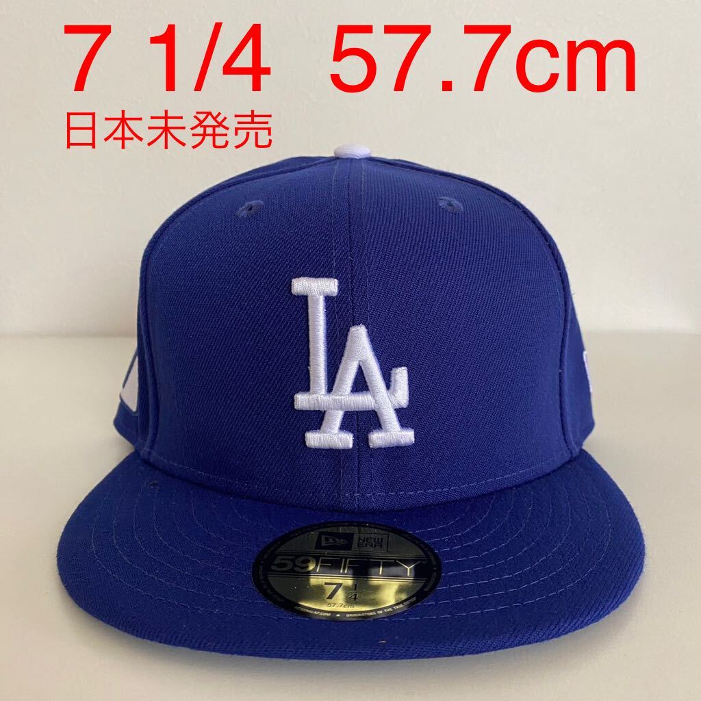 新品 New Era ツバ裏ブラック LA Dodgers Royal Authentic Cap Shohei Ohtani 7 1/4 57.7 ニューエラ キャップ ドジャース ブルー 大谷翔平_画像1