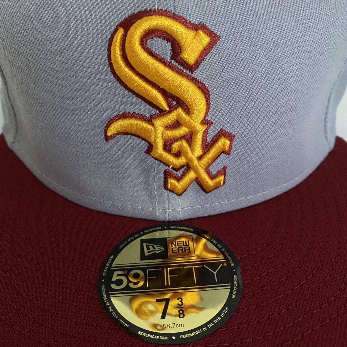 新品 New Era ツバ裏ブラック White Sox 2Tone Grey Cap Black 新品 New Era ツバ裏ブラック White Sox 2Tone Grey Cap Black