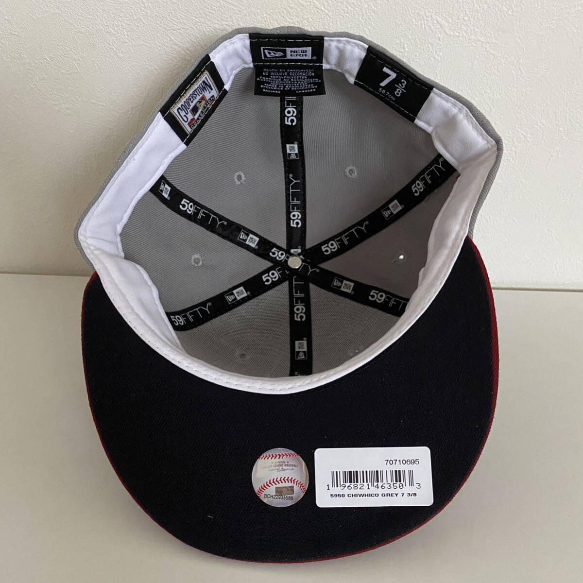 新品 New Era ツバ裏ブラック White Sox 2Tone Grey Cap Black 新品 New Era ツバ裏ブラック White Sox 2Tone Grey Cap Black