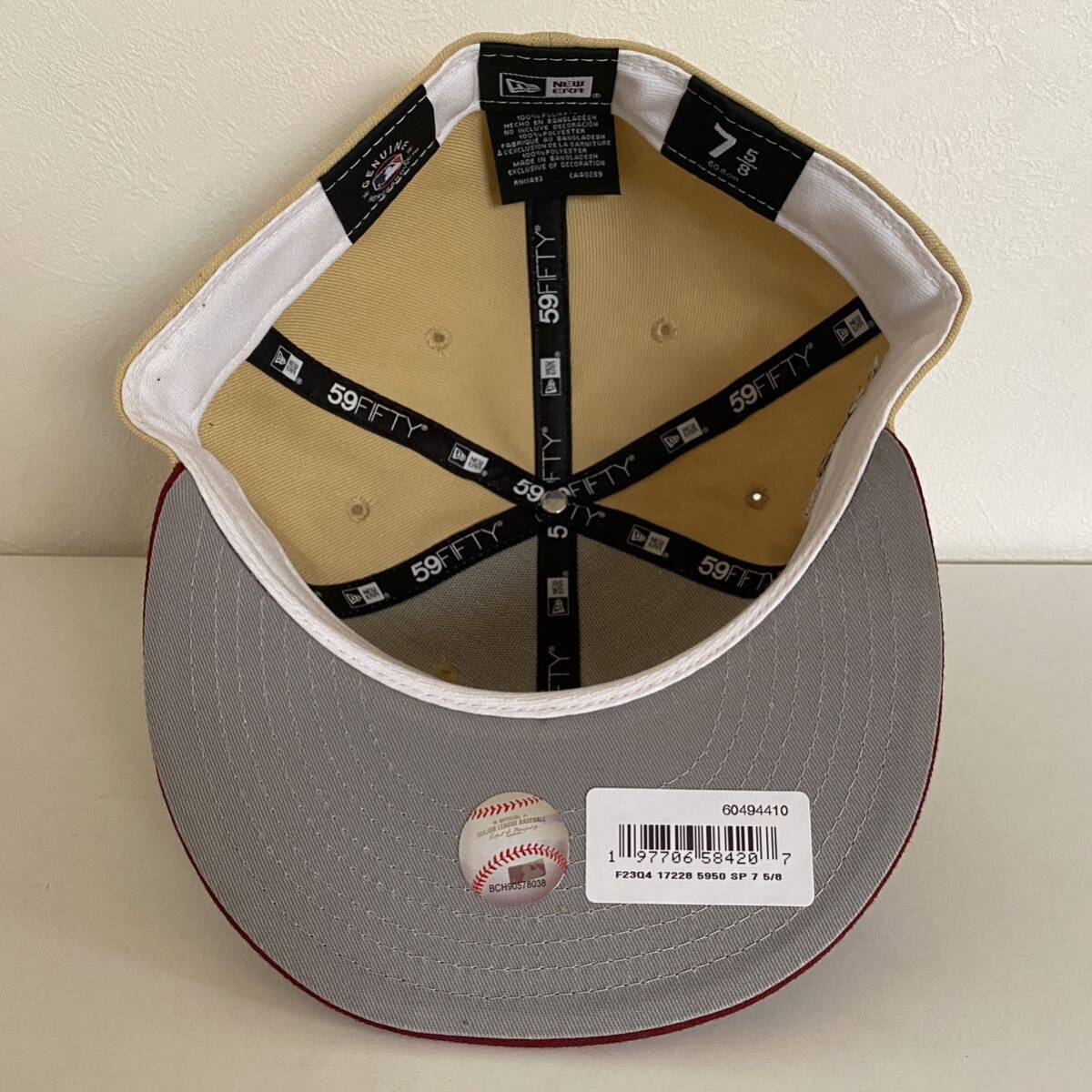 新品 New Era ツバ裏グレー NY Yankees 2Tone Khaki Red Cap 7 5 新品 New Era ツバ裏グレー NY Yankees 2Tone Khaki Red Cap 7 5