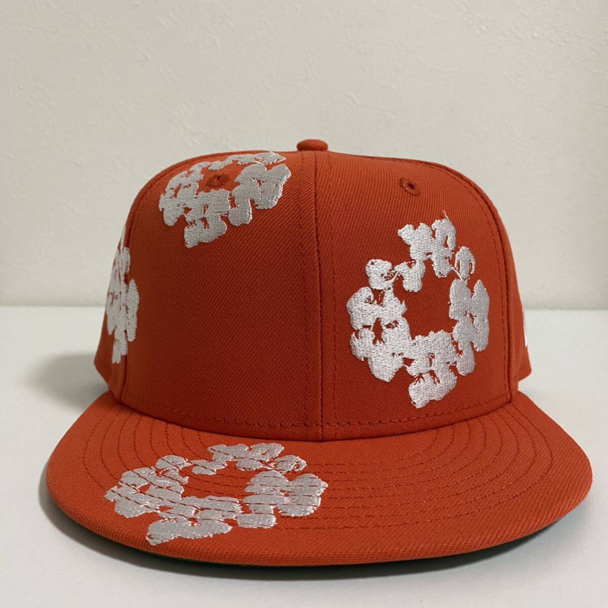 新品 Denim Tears New Era Cotton Wreath Cap Orange 7 5/8 60 新品 Denim Tears New Era Cotton Wreath Cap Orange 7 5/8 60