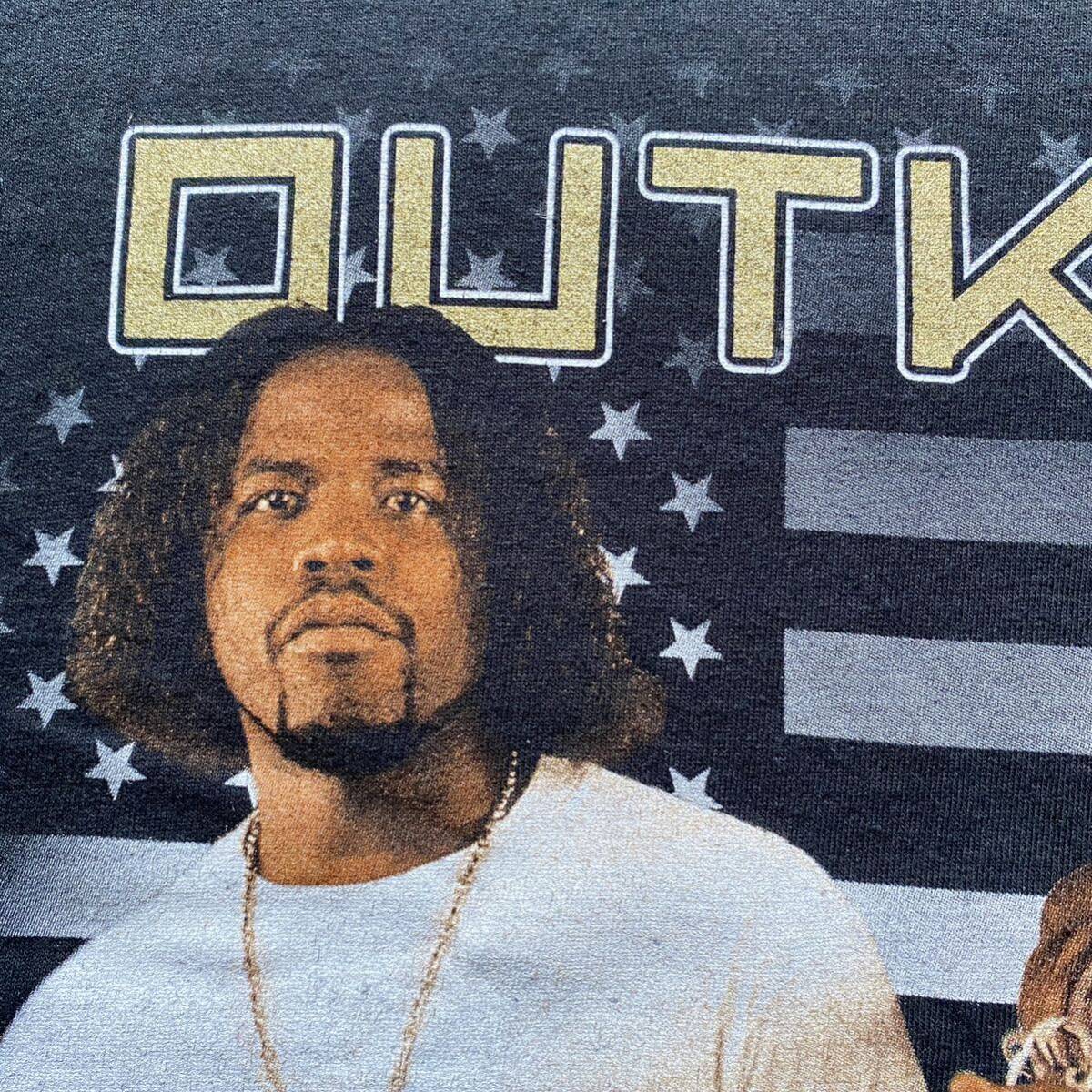 激レア Vintage Y2K OutKast Stankonia Tee L Black 2001 アウトキャスト スタンコニア Tシャツ Rap Band ラップT バンドT ビンテージ_画像3